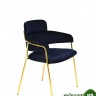 Стул Полин, вельвет, темно-синий