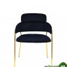 Стул Полин, вельвет, темно-синий