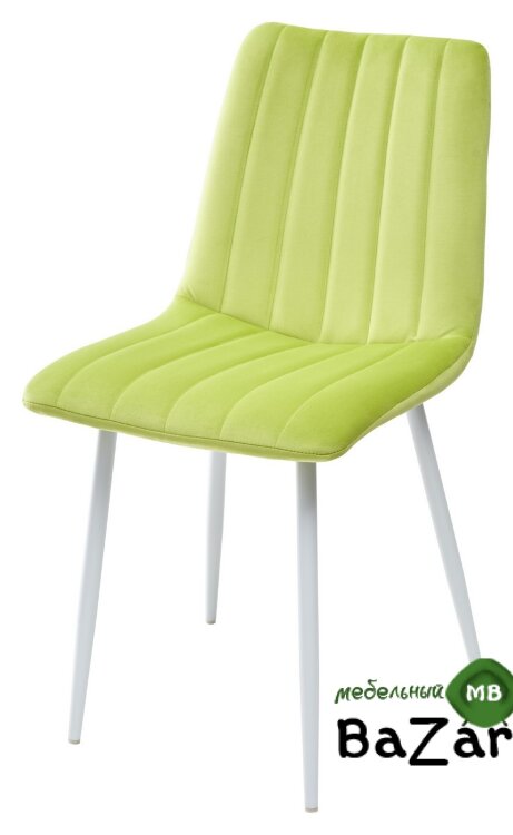 Стул DUBLIN G108-26 стебелек перца, велюр / белый каркас