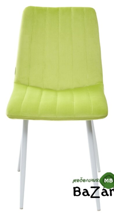 Стул DUBLIN G108-26 стебелек перца, велюр / белый каркас