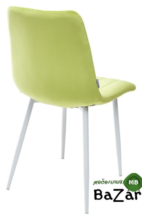 Стул DUBLIN G108-26 стебелек перца, велюр / белый каркас