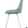 Стул DC4048-1 белый, велюр мятный light green