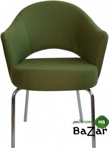 Кресло с обивкой A621 зеленый