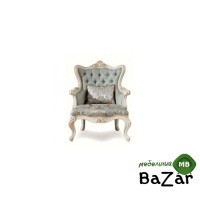 MK-1898-IV. Кресло "Милано", обивка - ткань (84х86х165 см) SOFA 1 SEAT, цвет: Слоновая кость
