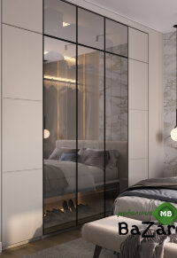  Гостиная и  Спальня модульная «Бланкет» (МДФ, Эмаль Сатин) 