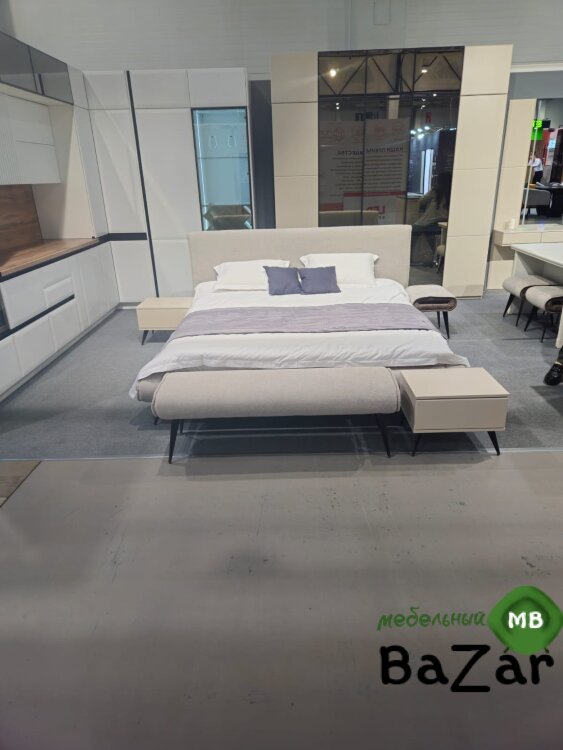  Гостиная и  Спальня модульная «Бланкет» (МДФ, Эмаль Сатин) 