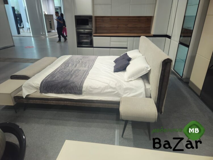  Гостиная и  Спальня модульная «Бланкет» (МДФ, Эмаль Сатин) 