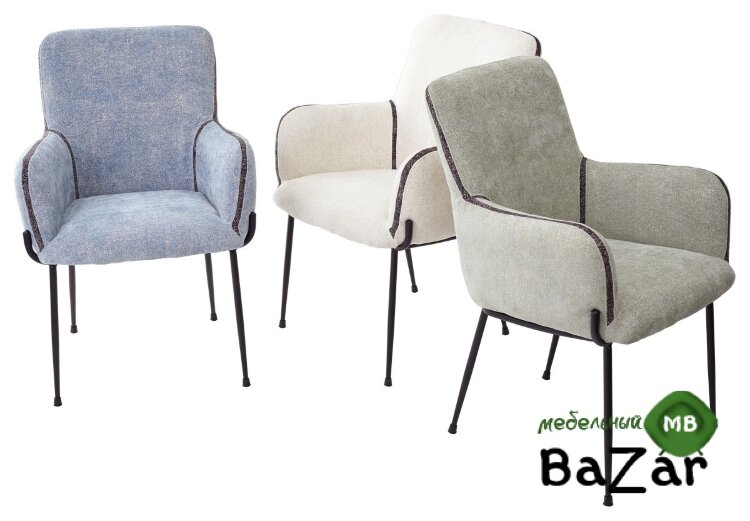 Стул MOTLEY светло-серый, ткань