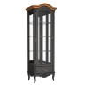 Витрина стеклянная L с зеркалом W602/1BL