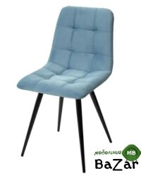 Стул CHILLI-Q бирюзовый #H52, велюр / черный каркас Стул CHILLI-Q бирюзовый #H52, велюр / черный каркас