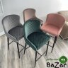 Полубарный стул ARTEMIS BLUVEL-52 PINK (H=65cm), велюр