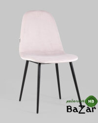 Стул Норман велюр светло-розовый
