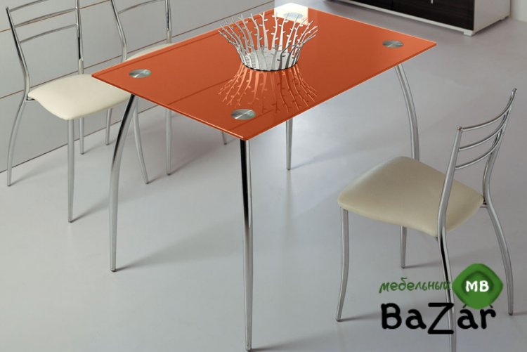 Стол обеденный B2206 оранжевое