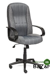 Кресло СН833 ткань/сетка, серая/серая