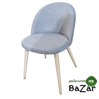 Стул DC69030A бук,текстиль софт серый