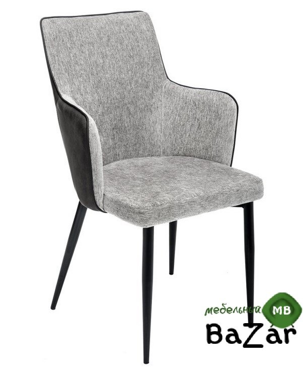 Стул Benza grey fabric / black