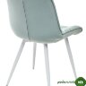 Стул MONACO UF910-15 LIGHT GREEN, велюр/белый каркас