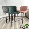 Полубарный стул ARTEMIS BLUVEL-78 GREEN (H=65cm), велюр