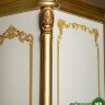 Спальня Аделина беж (шкаф 5-ти дверный, шелкография)