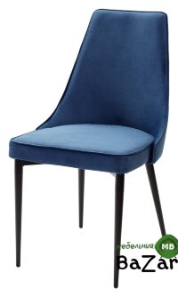 Стул NEPAL-P СИНИЙ, велюр/ черный каркас Стул NEPAL-P СИНИЙ, велюр/ черный каркас