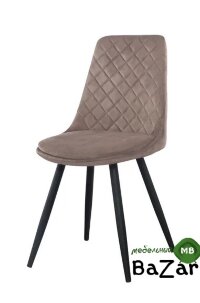Стул DC4048-1 черный, велюр какао cacao