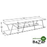 ТВ Тумба Tars белый-хром аналог IKEA