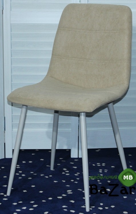 Стул HOWARD UF860-03B бежевый/ каркас Grey9 светло-серый, ткань