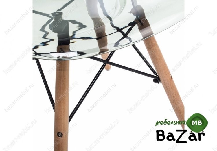 Стул Eames PC-015 Прозрачный  Серый