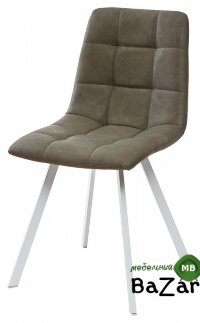 Стул CHILLI SQUARE RU-04 экокожа хаки, PU/ белый каркас Стул CHILLI SQUARE RU-04 экокожа хаки, PU/ белый каркас