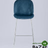 Стул барный Beetle со спинкой маренго хромированные ножки