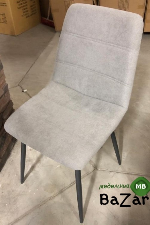 Стул HOWARD UF860-08B серый/ каркас антрацит Grey1, ткань