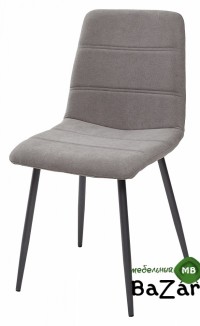 Стул HOWARD UF860-08B серый/ каркас антрацит Grey1, ткань