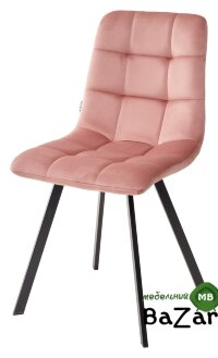 Стул CHILLI SQUARE BLUVEL-52 PINK, велюр Стул CHILLI SQUARE BLUVEL-52 PINK, велюр