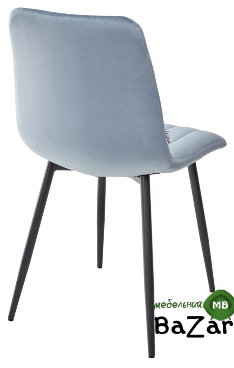 Стул DUBLIN G108-56 пудровый синий, велюр / темно-серый каркас