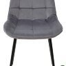 Стул ХОФМАН, цвет темно-серый #H15, велюр / черный каркас Стул ХОФМАН, цвет темно-серый #H15, велюр / черный каркас