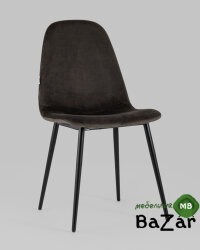 Стул Норман велюр темно-коричневый