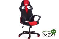 Кресло RUNNER ткань, черный/красный