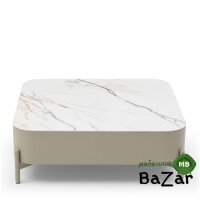 Стол журнальный CT2360 (90) бежевая матовая керамика/DR#45/бежевый