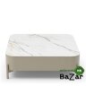 Стол журнальный CT2360 (90) бежевая матовая керамика/DR#45/бежевый