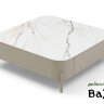 Стол журнальный CT2360 (90) бежевая матовая керамика/DR#45/бежевый