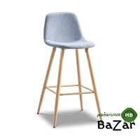 Стул барный 350B голубой  TD3052-4/дерево
