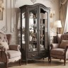 Cервант стеклянный с зеркалом В603/1BLG