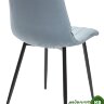 Стул DUBLIN G108-56 пудровый синий/ черный каркас, велюр