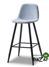 Стул барный 350B голубой  TD3052-4/черный