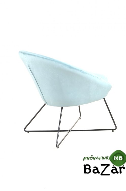 Кресло Колумбия, вельвет, пыльно-голубой