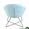 Кресло Колумбия, вельвет, пыльно-голубой