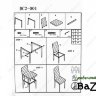 Стул на металлокаркасе DC2-001 grey