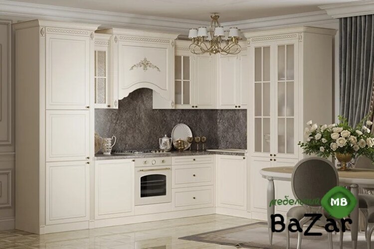 Кухня "Астория" Люкс 2,55*1,15 угол универсальный