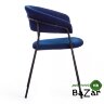 Кресло TURIN (mod. 0129571) темно-синий S108 (117 DARK BLUE)/черный