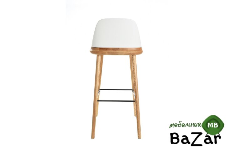 Стул барный BS-S123A белый/дерево
